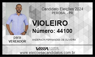 Candidato VIOLEIRO 2024 - PEROBAL - Eleições