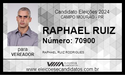 Candidato RAPHAEL RUIZ 2024 - CAMPO MOURÃO - Eleições