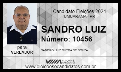 Candidato SANDRO LUIZ 2024 - UMUARAMA - Eleições