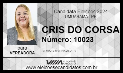 Candidato CRIS DO CORSA 2024 - UMUARAMA - Eleições