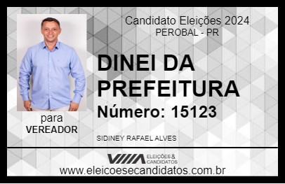 Candidato SIDINEY RAFAEL 2024 - PEROBAL - Eleições