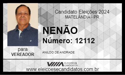 Candidato NENÃO 2024 - MATELÂNDIA - Eleições