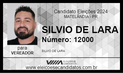 Candidato SILVIO DE LARA 2024 - MATELÂNDIA - Eleições