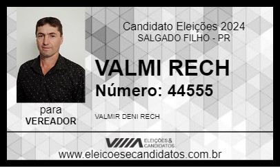 Candidato VALMI RECH 2024 - SALGADO FILHO - Eleições