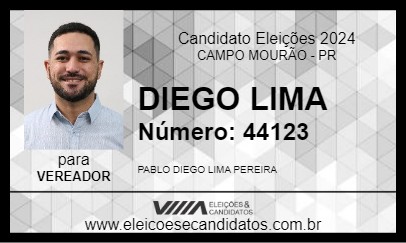 Candidato DIEGO LIMA 2024 - CAMPO MOURÃO - Eleições