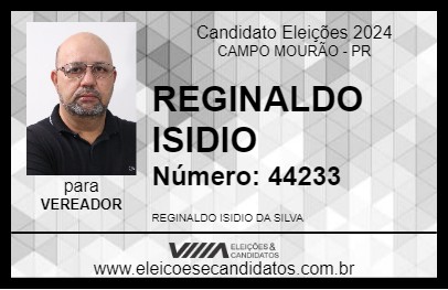 Candidato REGINALDO ISIDIO 2024 - CAMPO MOURÃO - Eleições