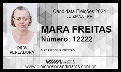 Candidato MARA FREITAS 2024 - LUIZIANA - Eleições