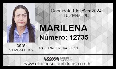 Candidato MARILENA 2024 - LUIZIANA - Eleições