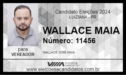 Candidato WALLACE MAIA 2024 - LUIZIANA - Eleições