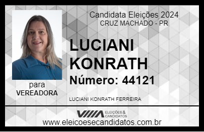 Candidato LUCIANI KONRATH 2024 - CRUZ MACHADO - Eleições