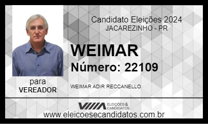 Candidato WEIMAR 2024 - JACAREZINHO - Eleições