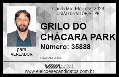 Candidato GRILO DO CHÁCARA PARK 2024 - UNIÃO DA VITÓRIA - Eleições