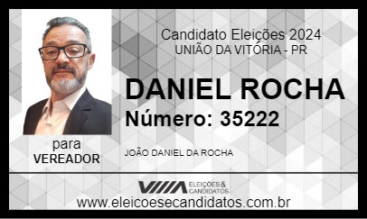 Candidato DANIEL ROCHA 2024 - UNIÃO DA VITÓRIA - Eleições