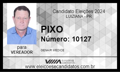 Candidato PIXO 2024 - LUIZIANA - Eleições