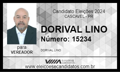 Candidato DORIVAL LINO 2024 - CASCAVEL - Eleições