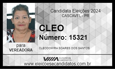 Candidato CLEO 2024 - CASCAVEL - Eleições