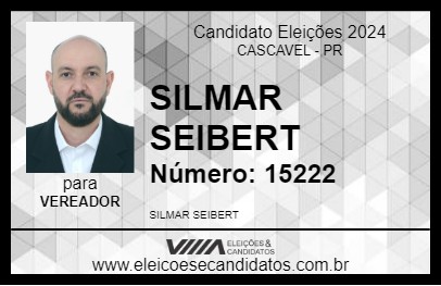 Candidato SILMAR SEIBERT 2024 - CASCAVEL - Eleições