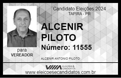 Candidato ALCENIR PILOTO 2024 - TAPIRA - Eleições