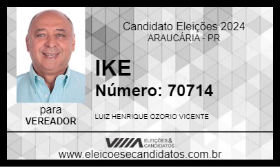 Candidato IKE 2024 - ARAUCÁRIA - Eleições