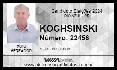 Candidato KOCHSINSKI 2024 - RIO AZUL - Eleições