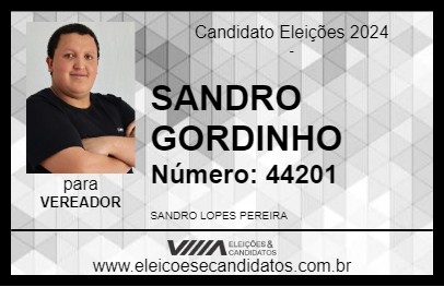 Candidato SANDRO GORDINHO 2024 - PIRAÍ DO SUL - Eleições