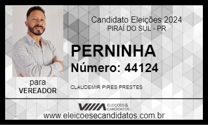 Candidato PERNINHA 2024 - PIRAÍ DO SUL - Eleições