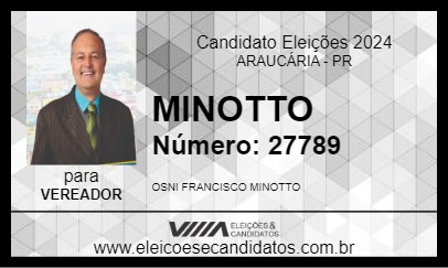 Candidato MINOTTO 2024 - ARAUCÁRIA - Eleições