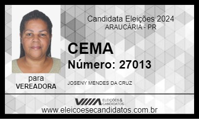 Candidato CEMA 2024 - ARAUCÁRIA - Eleições