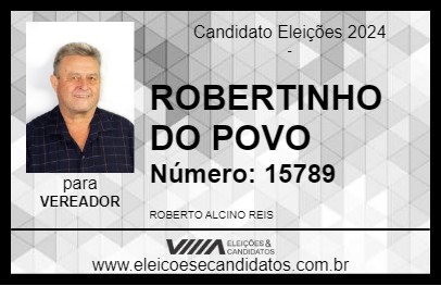 Candidato ROBERTINHO DO POVO 2024 - SERTANÓPOLIS - Eleições