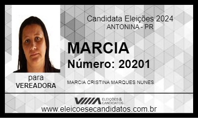 Candidato MARCIA 2024 - ANTONINA - Eleições