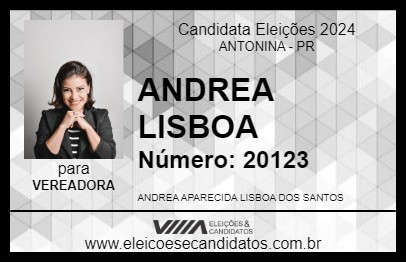 Candidato ANDREA LISBOA 2024 - ANTONINA - Eleições