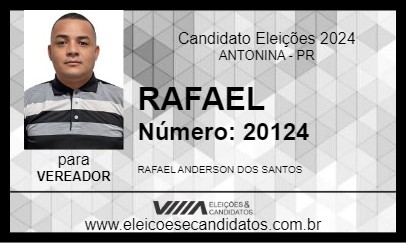 Candidato RAFAEL 2024 - ANTONINA - Eleições