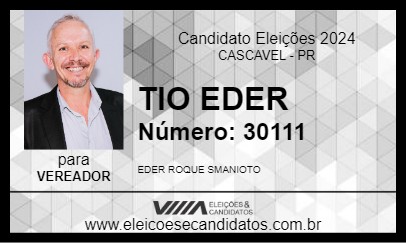 Candidato TIO EDER 2024 - CASCAVEL - Eleições