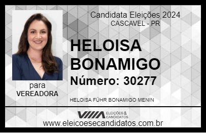 Candidato HELOISA BONAMIGO 2024 - CASCAVEL - Eleições