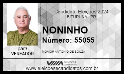 Candidato NONINHO 2024 - BITURUNA - Eleições