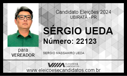 Candidato SÉRGIO UEDA 2024 - UBIRATÃ - Eleições