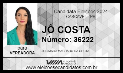 Candidato JÔ COSTA 2024 - CASCAVEL - Eleições