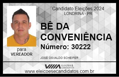 Candidato BÊ DA CONVENIÊNCIA 2024 - LONDRINA - Eleições