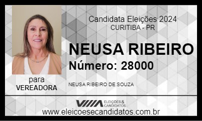 Candidato NEUSA RIBEIRO 2024 - CURITIBA - Eleições