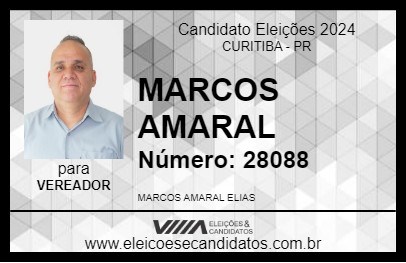 Candidato MARCOS AMARAL 2024 - CURITIBA - Eleições