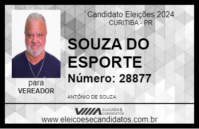 Candidato SOUZA DO ESPORTE 2024 - CURITIBA - Eleições