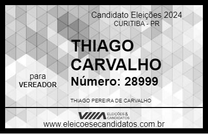 Candidato THIAGO CARVALHO 2024 - CURITIBA - Eleições