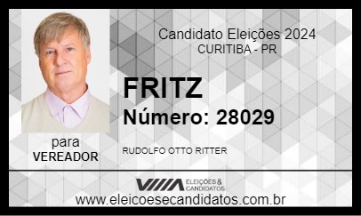 Candidato FRITZ 2024 - CURITIBA - Eleições