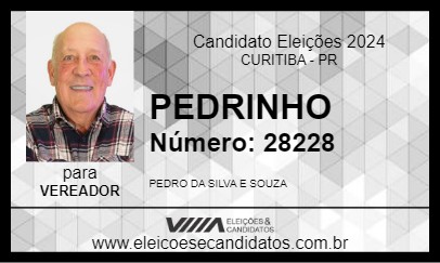 Candidato PEDRINHO 2024 - CURITIBA - Eleições