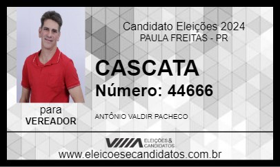 Candidato CASCATA 2024 - PAULA FREITAS - Eleições