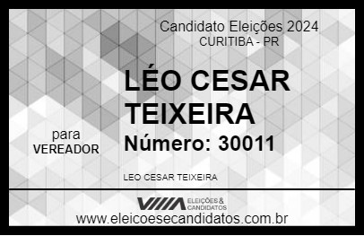 Candidato LÉO CESAR TEIXEIRA 2024 - CURITIBA - Eleições