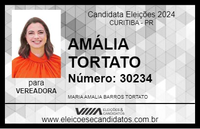 Candidato AMÁLIA TORTATO 2024 - CURITIBA - Eleições