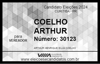 Candidato COELHO ARTHUR 2024 - CURITIBA - Eleições