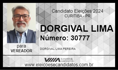 Candidato DORGIVAL LIMA 2024 - CURITIBA - Eleições