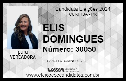 Candidato ELIS DOMINGUES 2024 - CURITIBA - Eleições